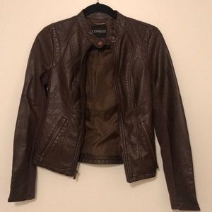 express leather jacket